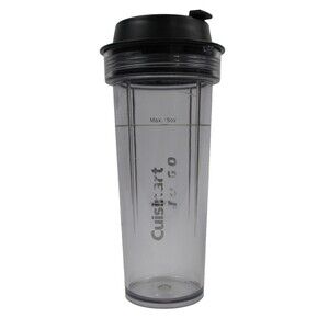 Cuisinart To Go Tumbler 16oz Clear with Gray Top